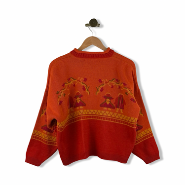 Vintage On The Road Patterned Sweater