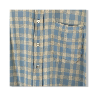 Billy Reid Standard Cut Gingham Plaid Shirt