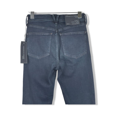 Veronica Beard Dark Indigo Carly High Rise Kick Flare Jeans
