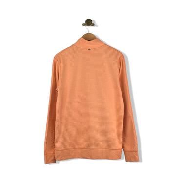 Billy Reid Quilted Half Zip Sweater