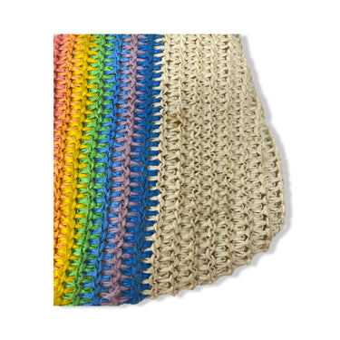 Rainbow Straw Clutch