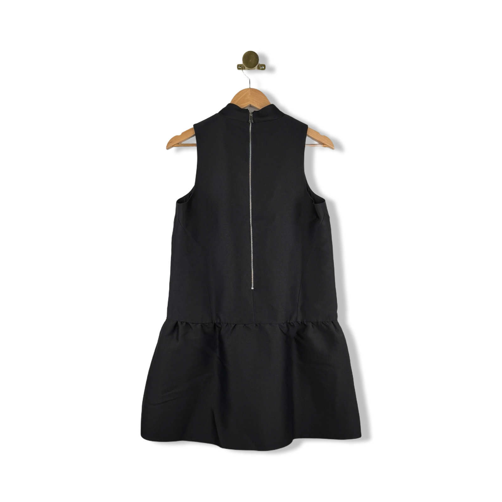ALIGNE Mini Satin High Neck Dress - Black | Blaze