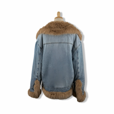 BLANKNYC Faux Fur Lined Denim Jacket