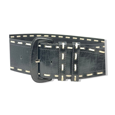 Vintage R.J. Graziano Contrast Stitch Wide Belt
