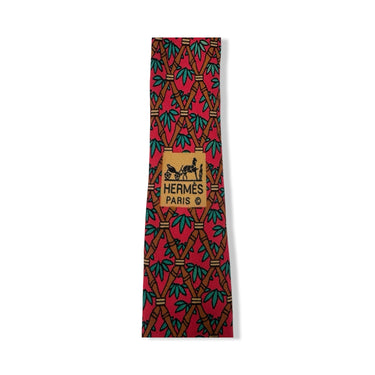 Hermes Plant Print Tie