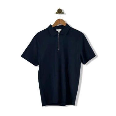 Reiss Caymen Textured Half Zip Shirt