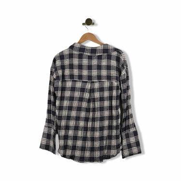 Heartloom Crinkle Plaid Pullover