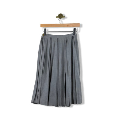 Vintage Pleated Midi Skirt