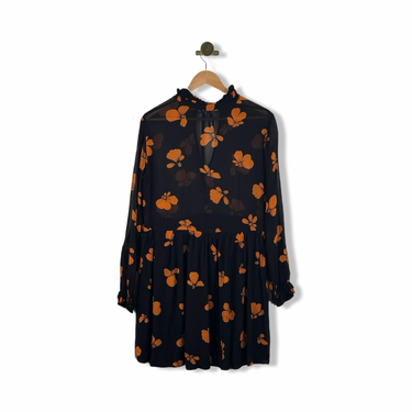 Ganni Floral Babydoll Dress