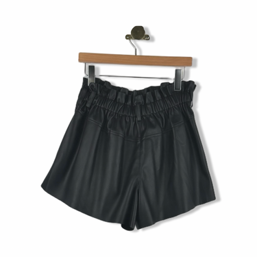 BLANKNYC Faux Leather Gathered Shorts