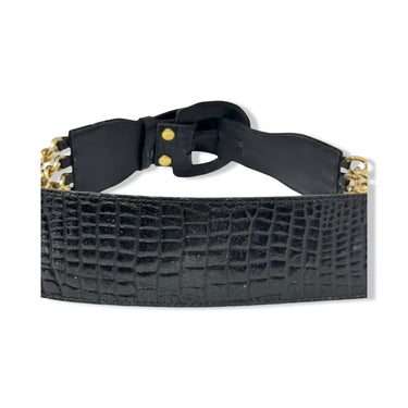 Vintage R.J. Graziano Embossed Layered Chain Waist Belt
