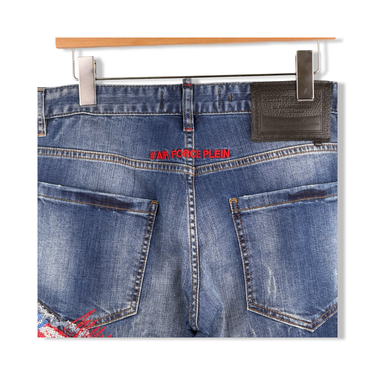 Philipp Plein "Illegal Fight Club" Straight Jean