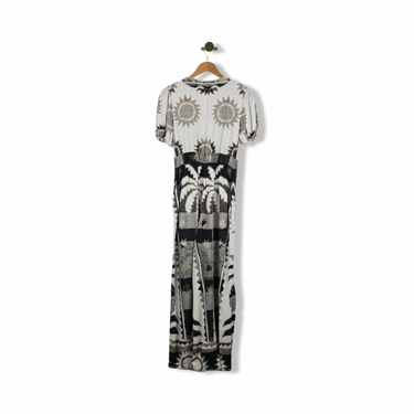 FARM Rio Patterned Puff Sleeve Jumpsuit