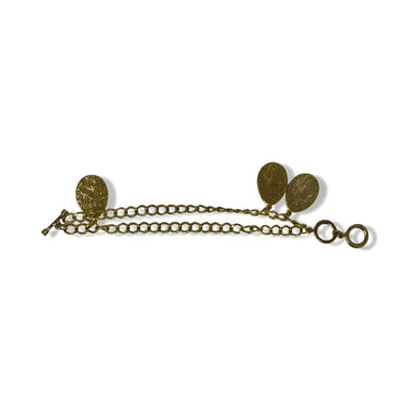 Vintage R.J. Graziano Link Chain Tear Drop Pendant Bracelet