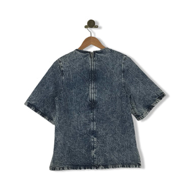 COS Short-Sleeve Washed Denim Top