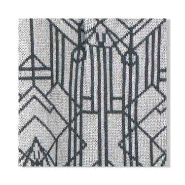 Billy Reid Asphalt Stained Glass Sweater Polo