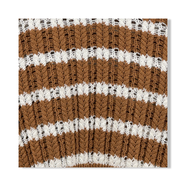 Heartloom Striped Embroidered Collar Sweater