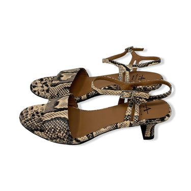 Aquatalia Snakeskin Open Toe Heels