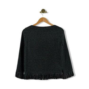 Maje Fringe Hem Sweater
