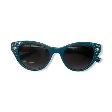 Christian Siriano Embellished Studded Cateye Sunglasses
