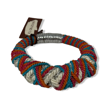 Vintage R.J. Graziano Colorful Wrapped Rope Bracelet