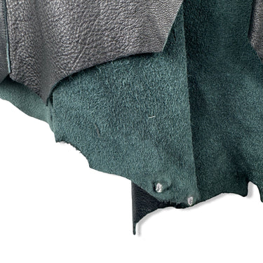 Donna Karan Distressed Leather Skirt