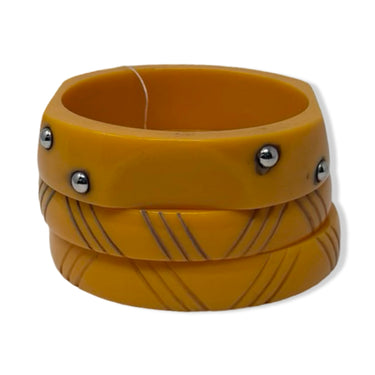 Vintage R.J. Graziano Textured Studded Bangle Set