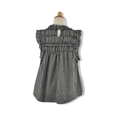 Raisonnel Gingham Ruffle Blouse