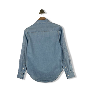 Billy Reid Embellished Denim Shirt