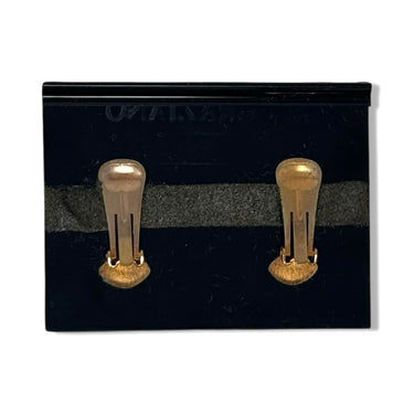 Vintage R.J. Graziano Flat Circular Clip On Earring