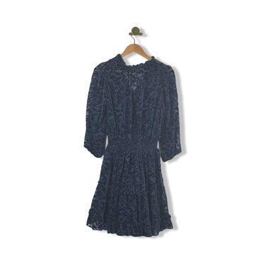 Shoshanna Sheer Patterned Velvet Dress