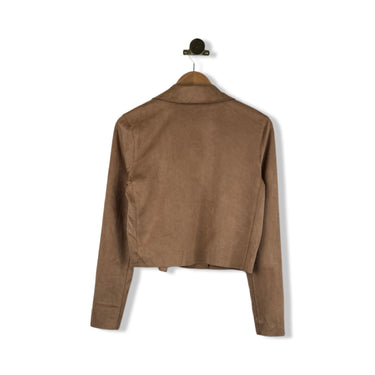 BLANKNYC Faux Suede Cropped Blazer Jacket