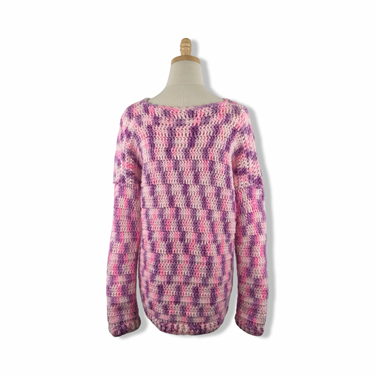 Vintage Knit Patterned Button Down Cardigan