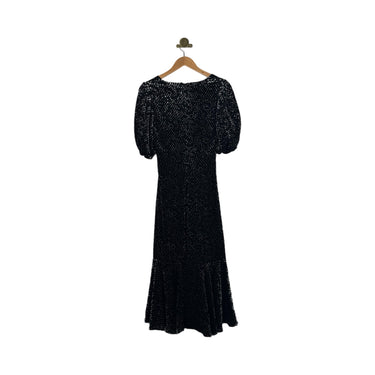 Shoshanna Velvet Polka Dot Maxi Dress