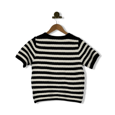 In Loom Knitted Striped Cardigan