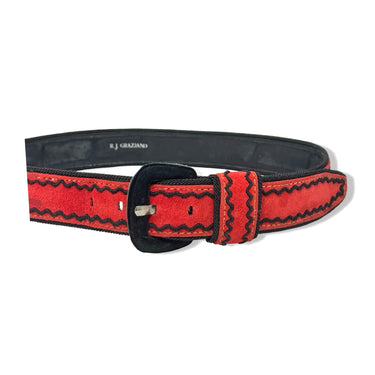 Vintage R.J. Graziano Embroidered Wave Line Belt