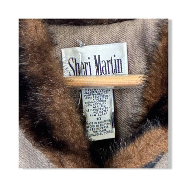 Vintage Sheri Martin Faux Fur Collar Jacket