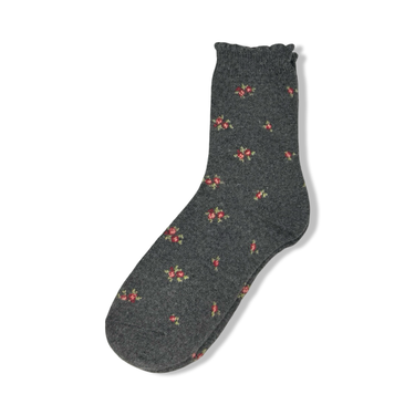 Winter Floral Sock