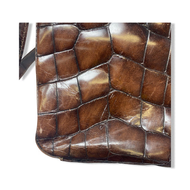 PaolaBag Del Lungo Crocodile Crossbody