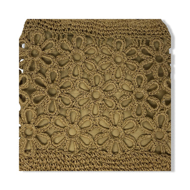 Housing Works Floral Straw Bag