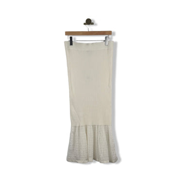 COS Lace-Stitch Rib-Knit Midi Skirt