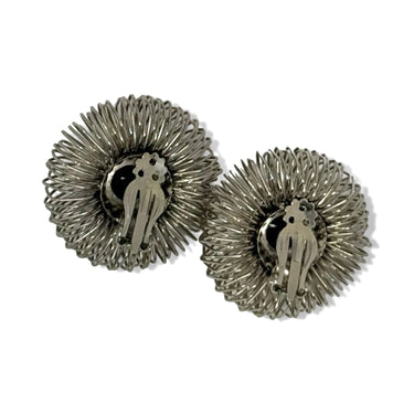 Vintage R.J. Graziano Round Wire Coil Clip On Earring