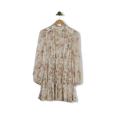 House of Harlow Patterned Smocked Dress