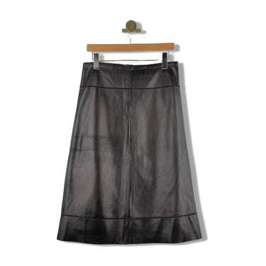 Vintage Searle Leather Midi Skirt