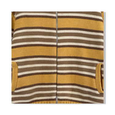 Raisonnel Striped Zip Up Cardigan