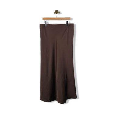 Zara Satin Midi Skirt
