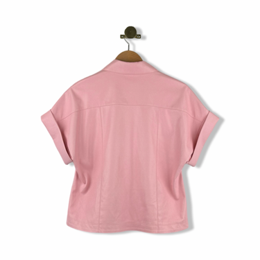 Alice + Olivia Edyth Vegan Leather Top