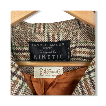 Vintage B. Altman & Co Plaid Coat