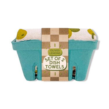 The Neighborgoods Olives With A Twist - Dish Towel Set of 2