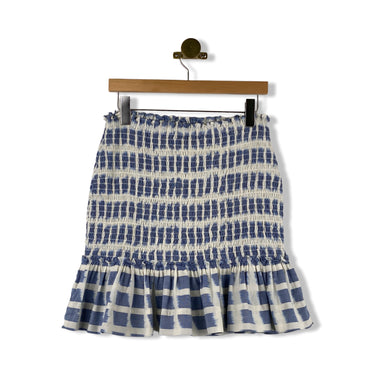 Veronica Beard Aloya Smocked Skirt